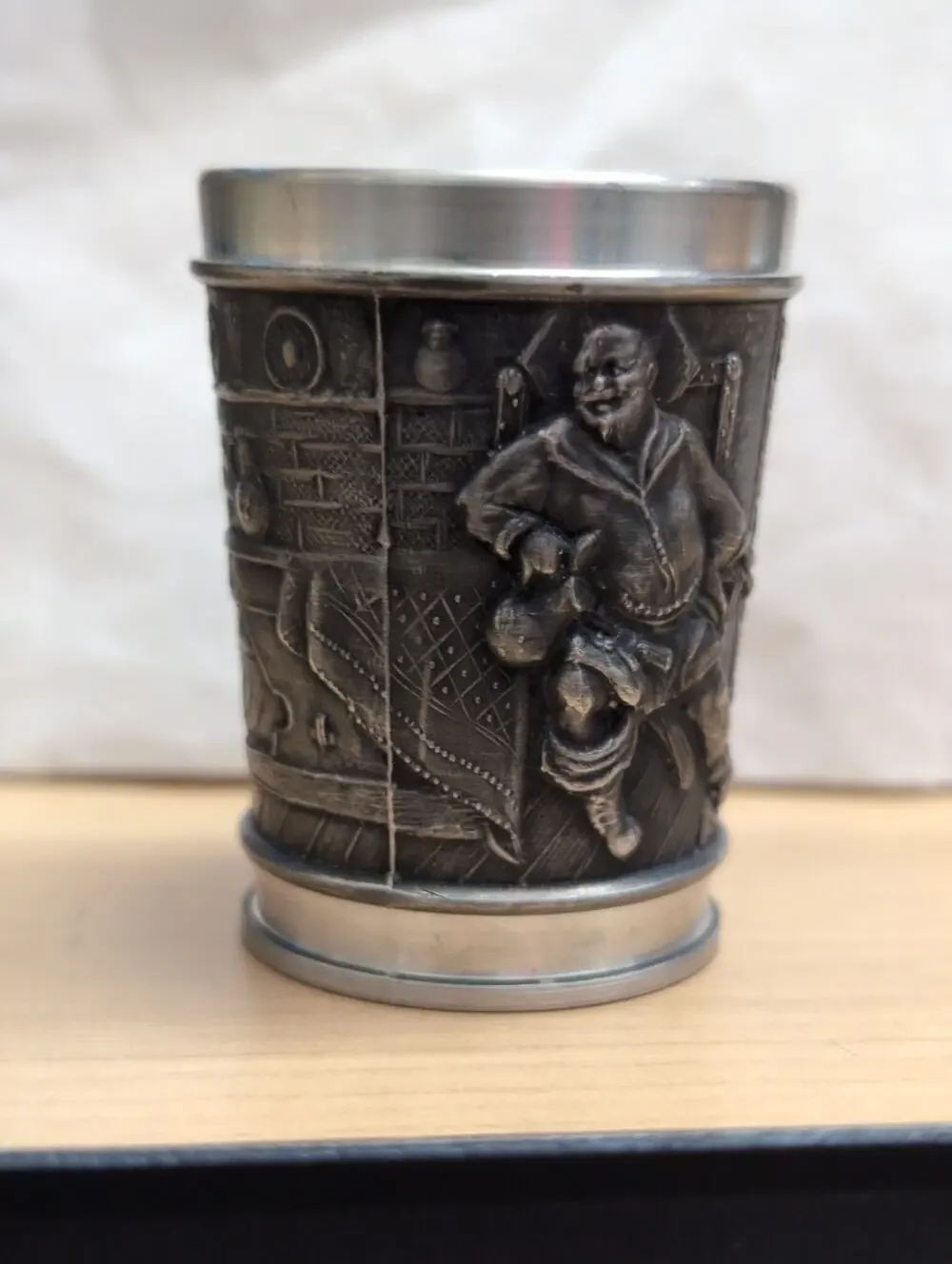 Vintage German Grennington 95% Pewter Shot Glass Cup
